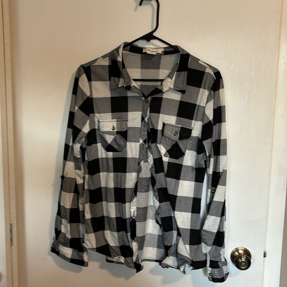 Passport long sleeved button shirt